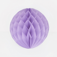 BOLA PAPEL NIDO DE ABEJA MALVA.30CM